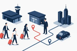 New York airport transfers comparison illustration