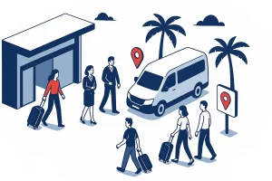 Miami airport transfer guide illustration
