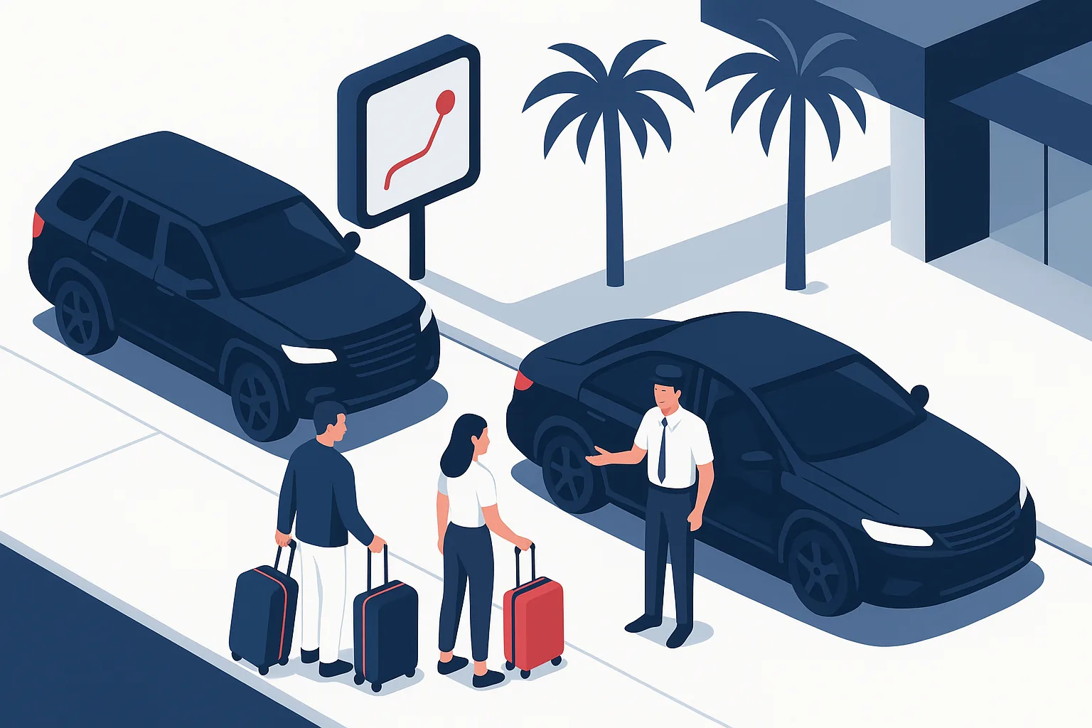 Uber vs private transfers in Los Angeles illustration